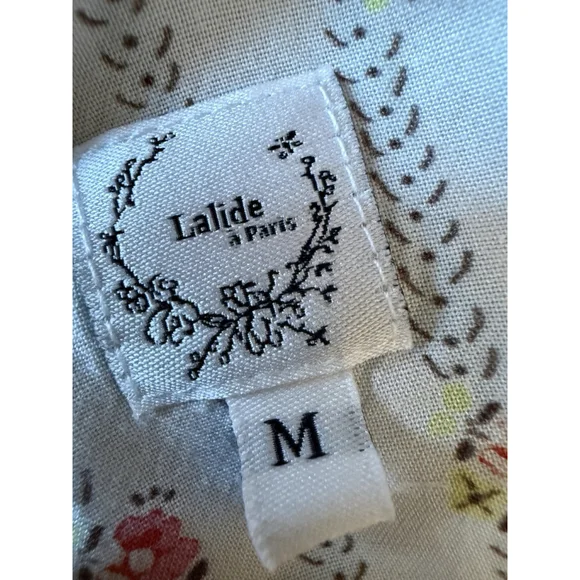 Lalide à Paris Claire Lounge Set Pajamas Size Medium Blue Terry Cloth Velour